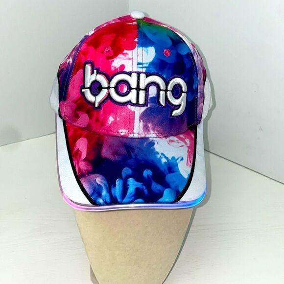 Bang Energy Drink Embroidered Light-Up Finger Paint Hat Adjustable Snap Strap - Picture 5 of 11